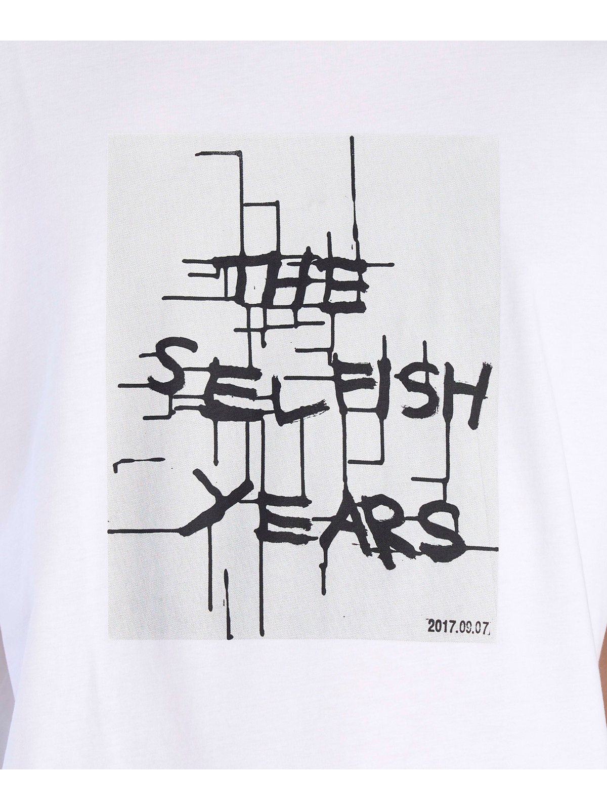 FEMME ウィメンズ オーガニックコットン プリント 半袖 アーティスト Tシャツ ”JIM JOE” ホワイト