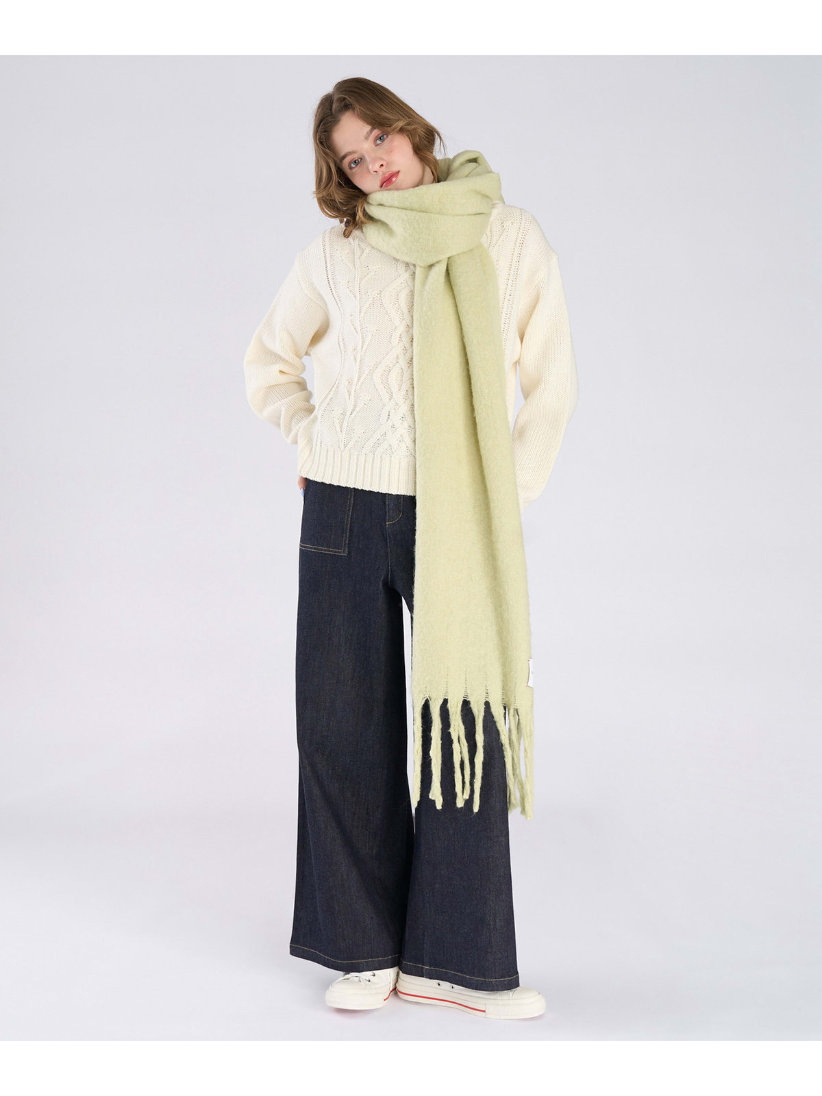 To b. by agnès b. 【Outlet】カラー マフラー グリーン系その他