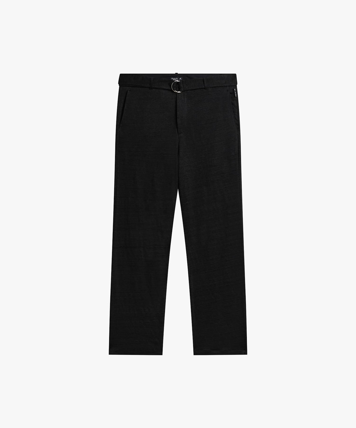 HOMME メンズ メンズ リネン ジャージー パンツ ブラック