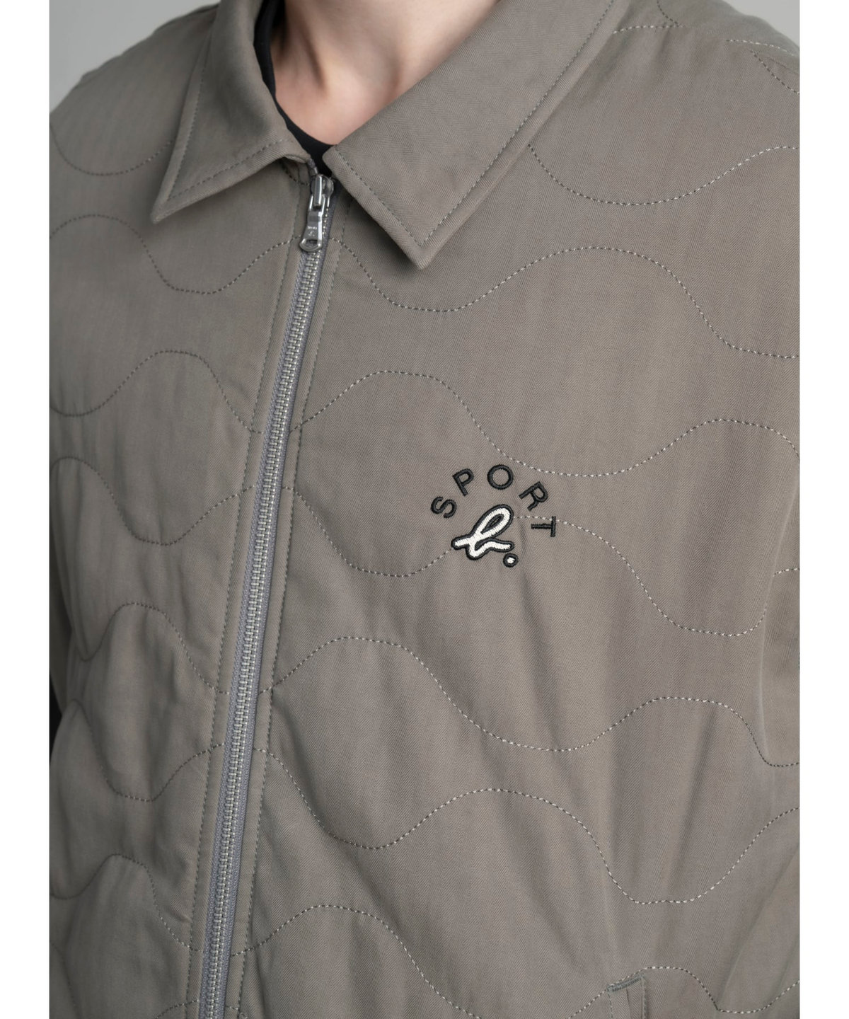 HOMME メンズ SPORT b. メンズ 長袖 キルティングジャケット グリーン系その他