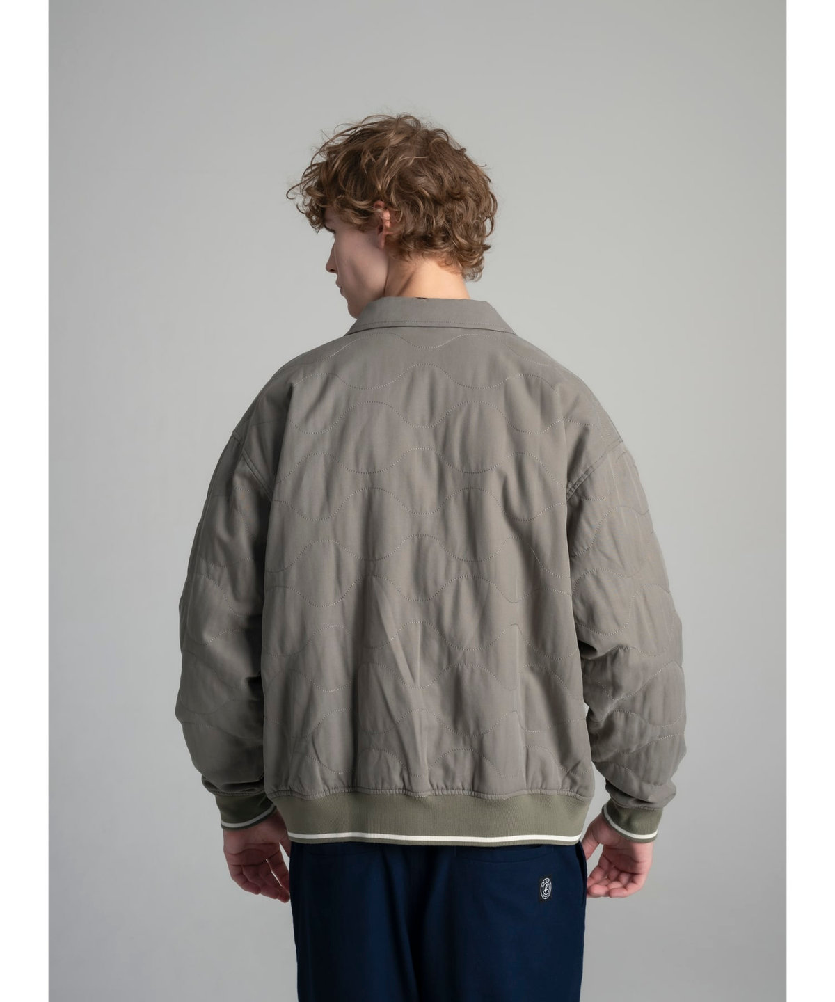 HOMME メンズ SPORT b. メンズ 長袖 キルティングジャケット グリーン系その他