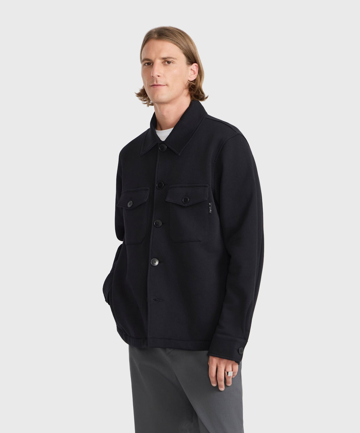 HOMME メンズ メンズ オーガニックコットン ジャケット "Chicago" ブラック
