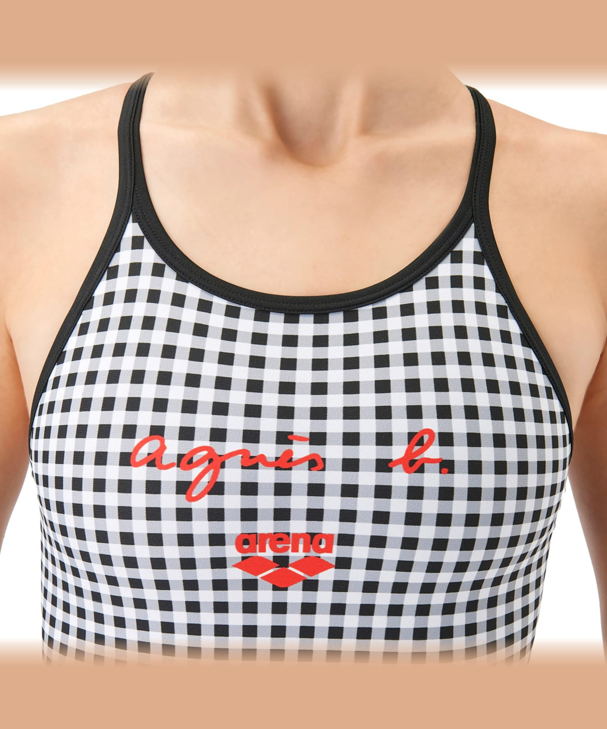 FEMME ウィメンズ agnes b. x arena タフスーツ トレーニングワンピース 水着 ブラック