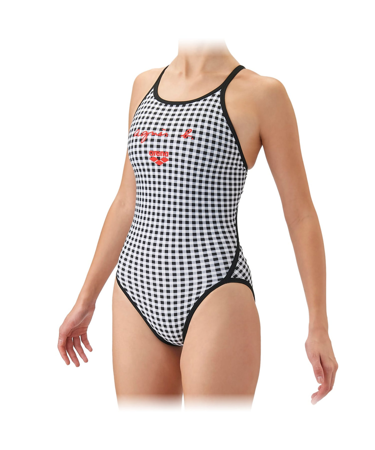 FEMME ウィメンズ agnes b. x arena タフスーツ トレーニングワンピース 水着 ブラック