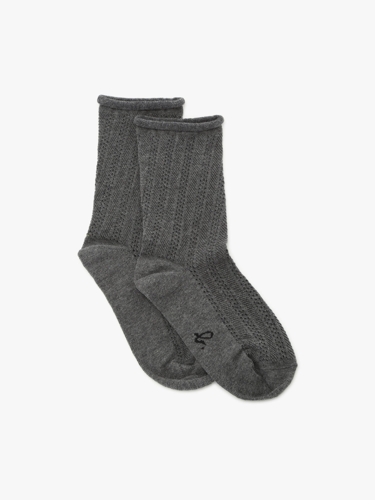 FEMME ウィメンズ レース ソックス ”Violenne” グレー