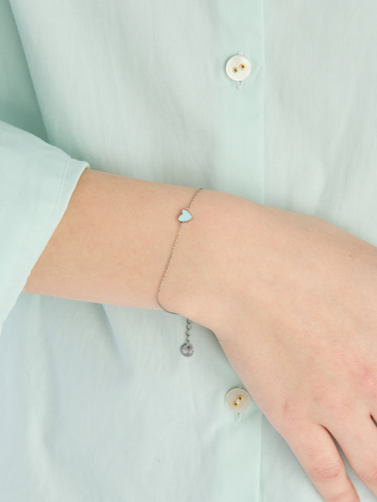 To b. by agnès b. ミニハート ブレスレット グリーン系その他