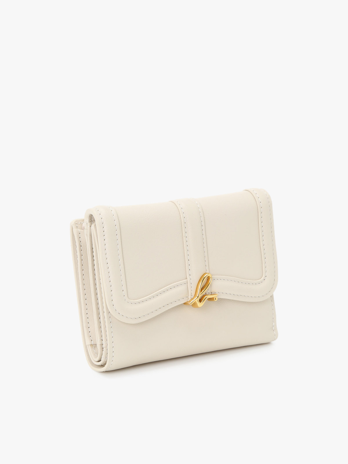 VOYAGE ウィメンズ バッグ＆ウォレット レザー 三つ折り ウォレット”Ingrid” ZAW03-01 オフホワイト