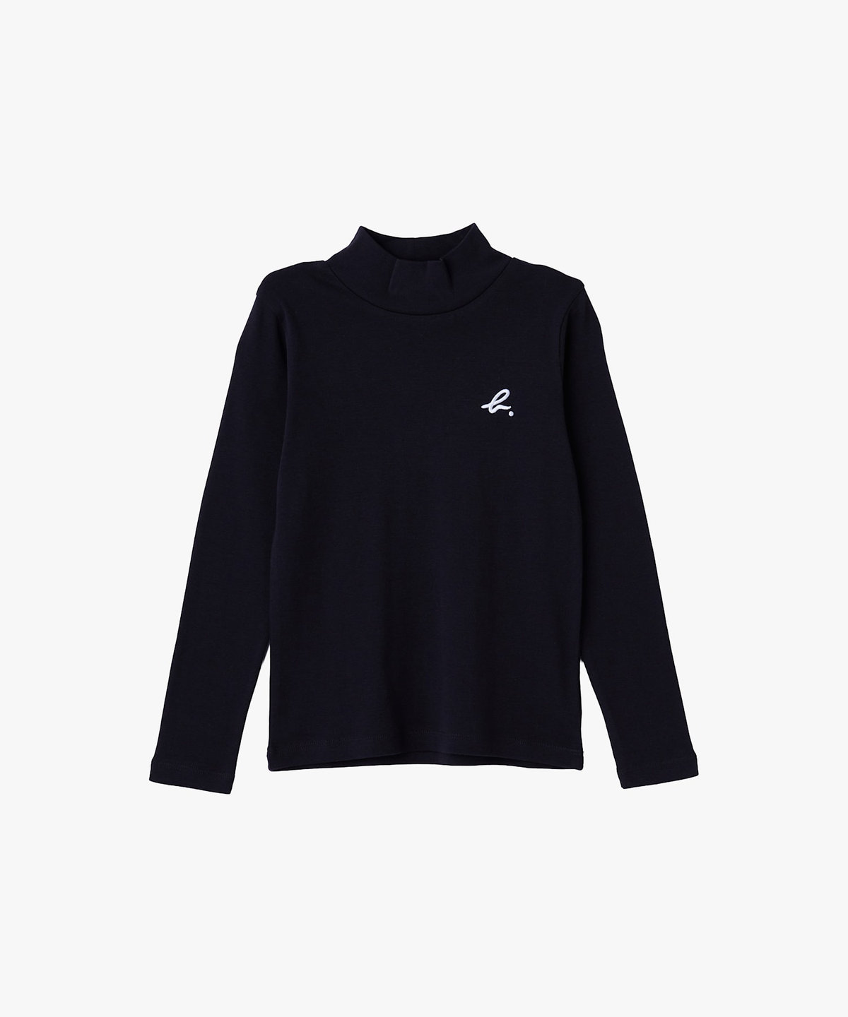 ENFANT ユニセックス キッズ "b." ロゴ コットン 長袖 Tシャツ ブラック