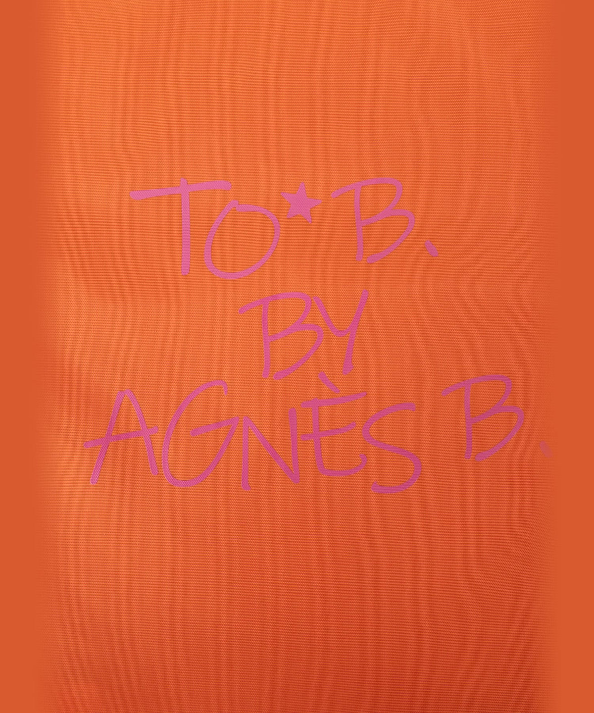 To b. by agnès b. マルチカラー ロゴ トート セット オレンジ