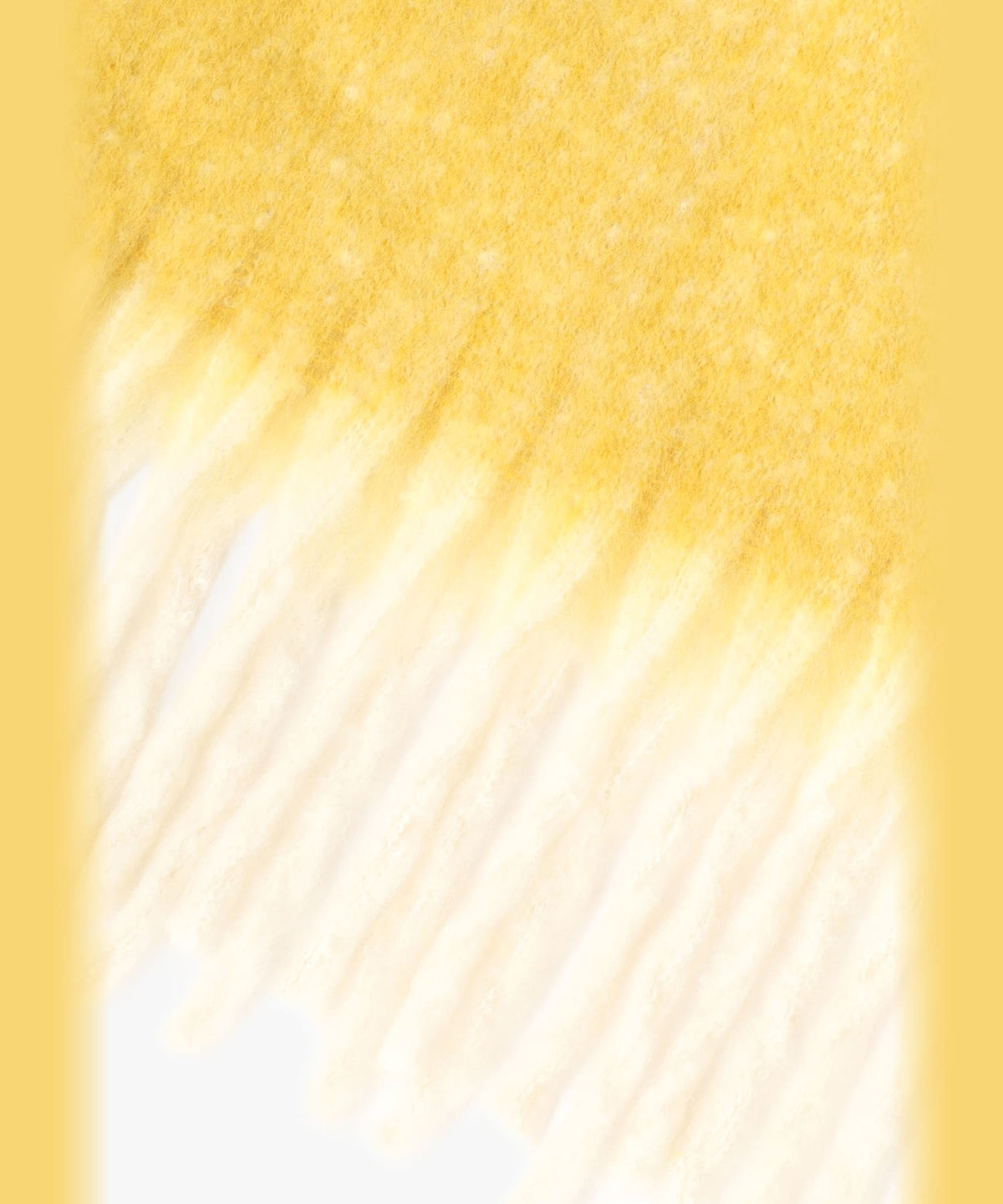 To b. by agnès b. バイカラー マフラー イエロー