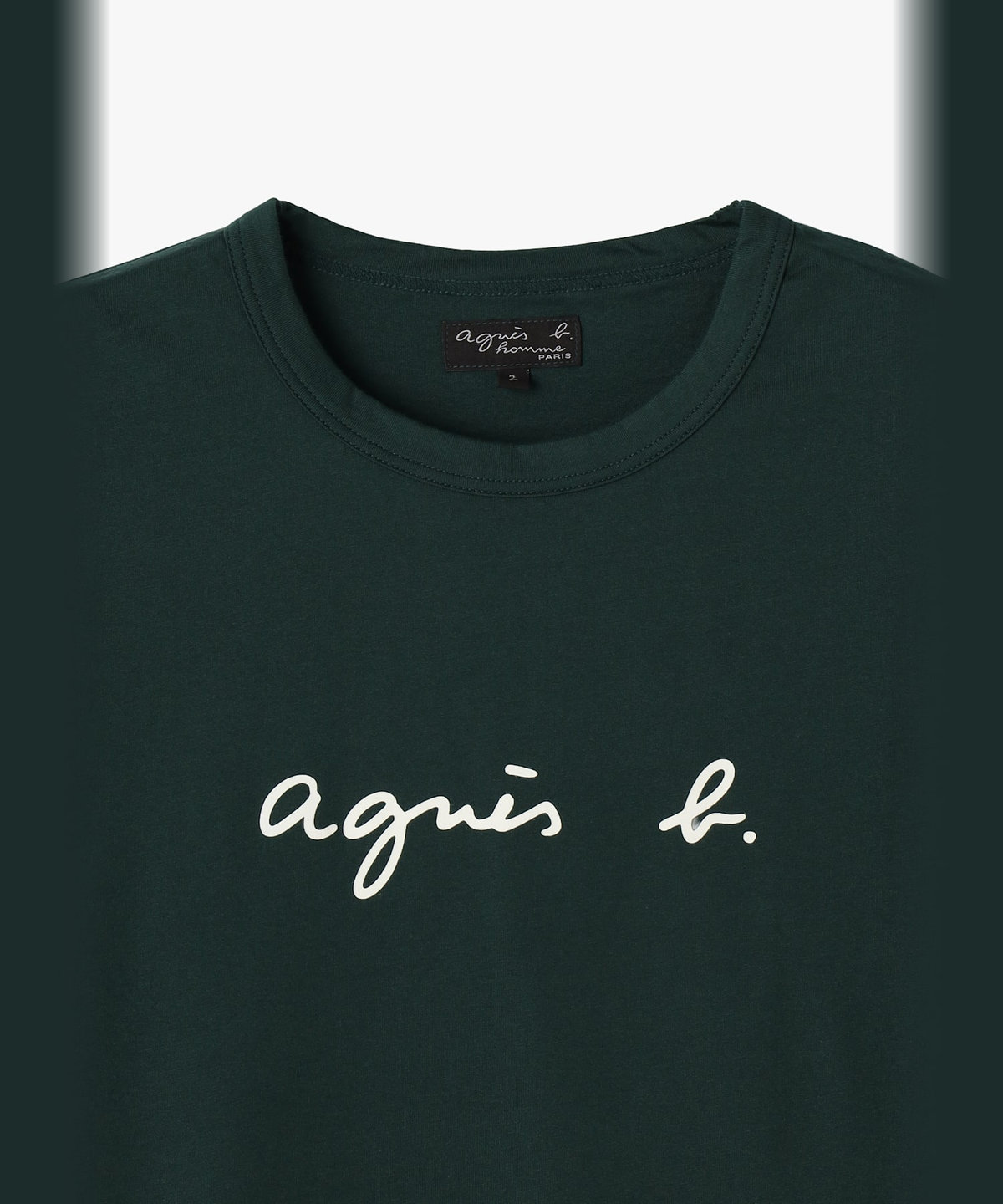 HOMME メンズ メンズ ロゴ プリント 半袖 Tシャツ "Brando" グリーン