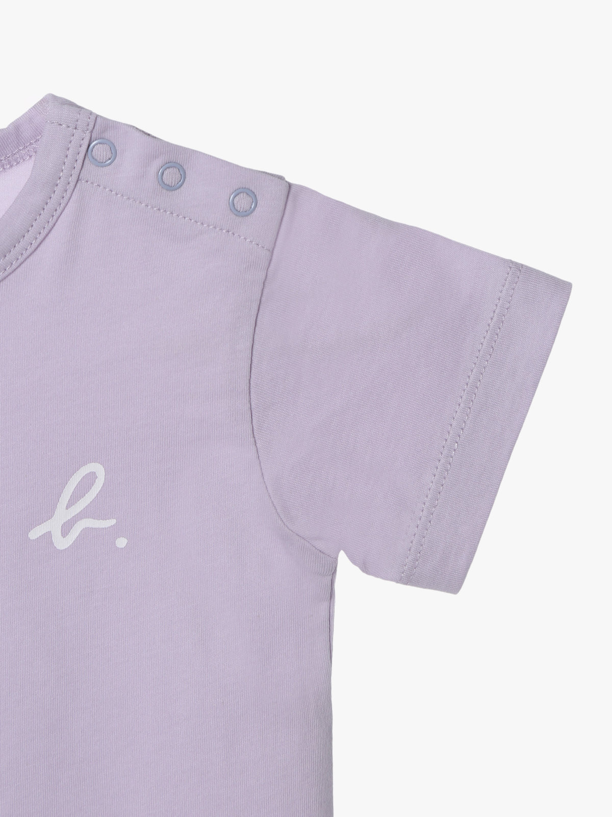 ENFANT ベビー ベビー ロゴ ハート プリント コットン 半袖 Tシャツ パープル系その他