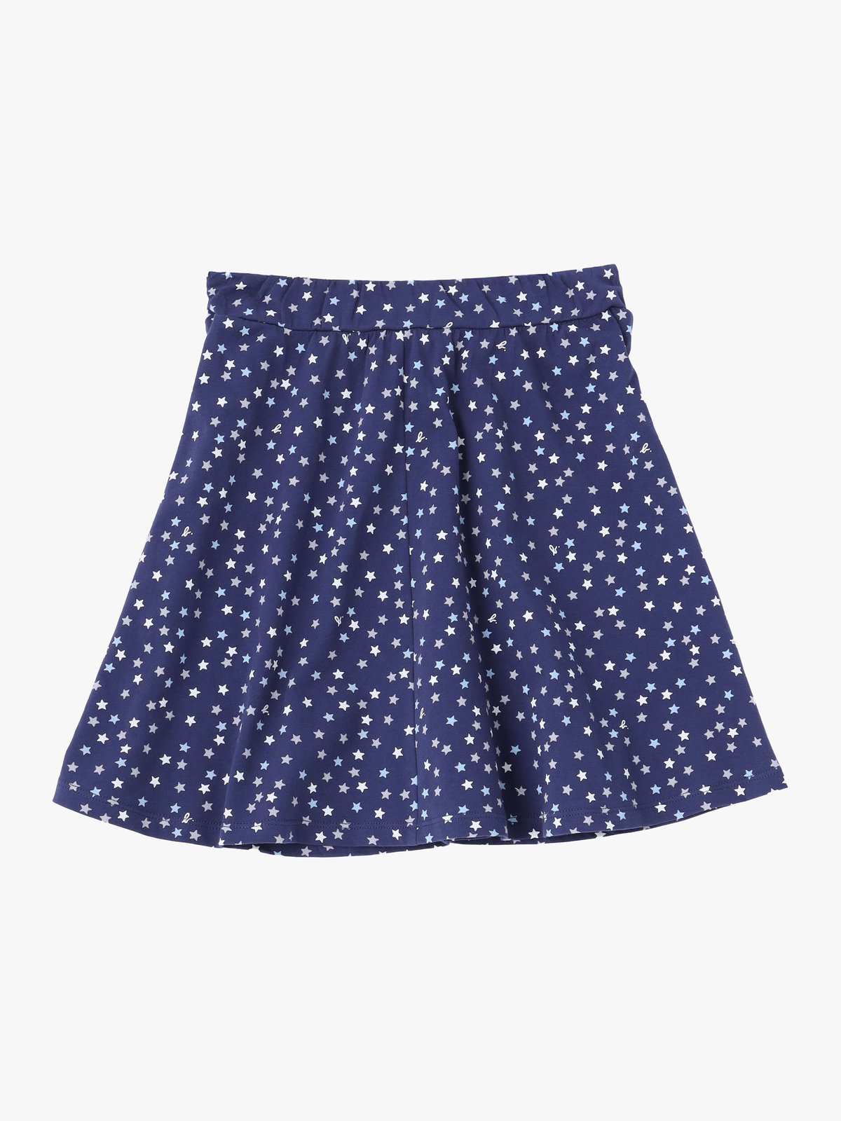ENFANT ガールズ キッズ プリント コットン フレアスカート "City" ネイビー