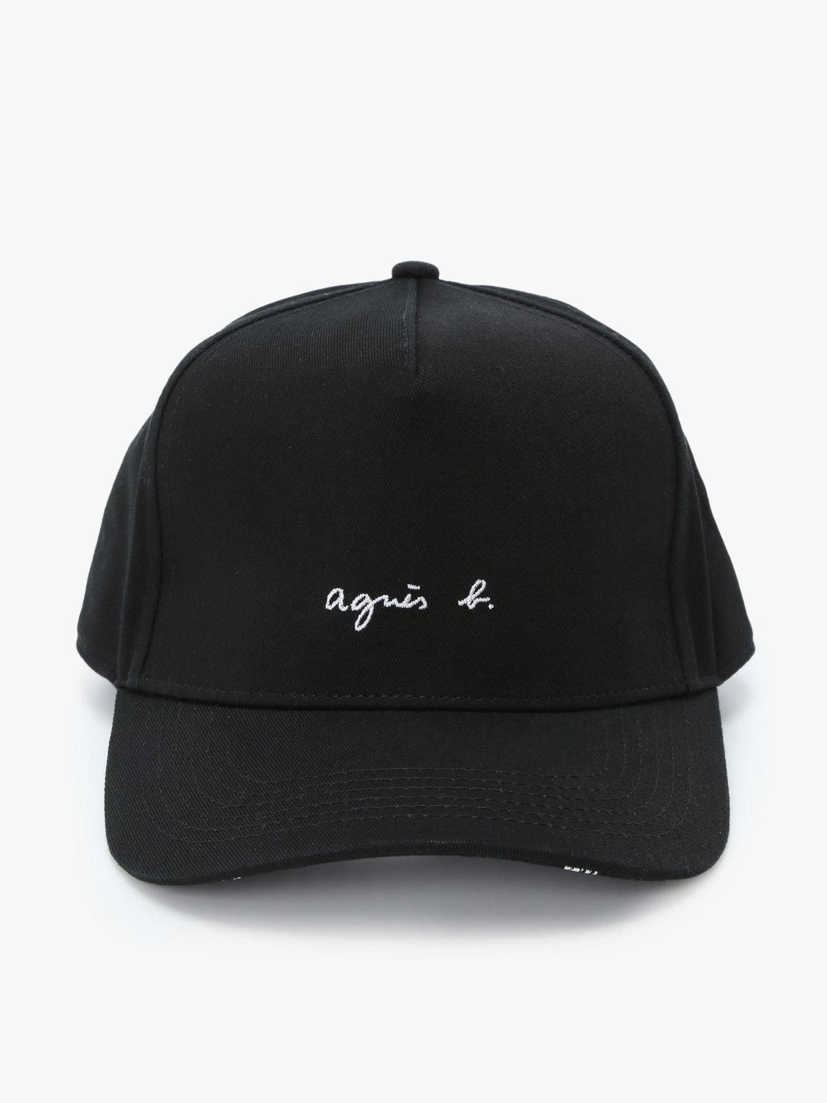 HOMME メンズ メンズ ロゴ刺繍 コットン キャップ ”Charles” ブラック