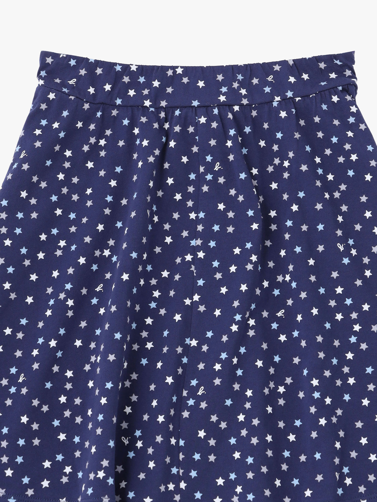 ENFANT ガールズ キッズ プリント コットン フレアスカート "City" ネイビー