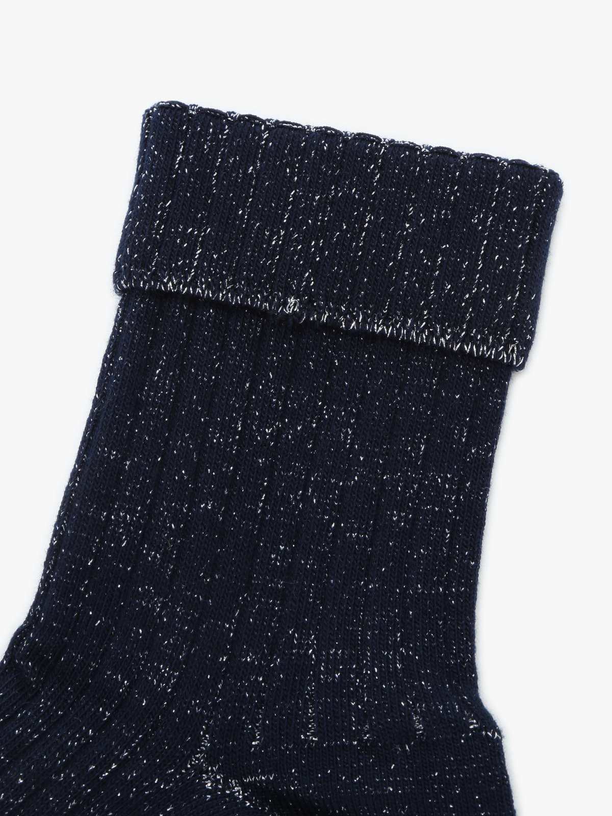 FEMME ウィメンズ シルバーラメ ソックス "Estelle" ブルー系その他