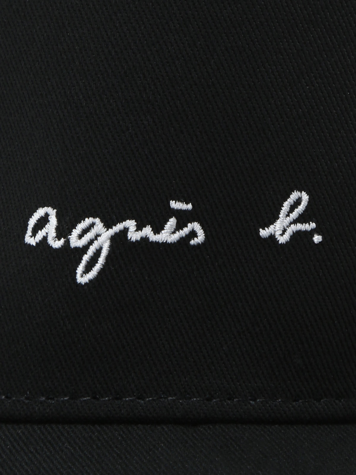 HOMME メンズ メンズ ロゴ刺繍 コットン キャップ ”Charles” ブラック