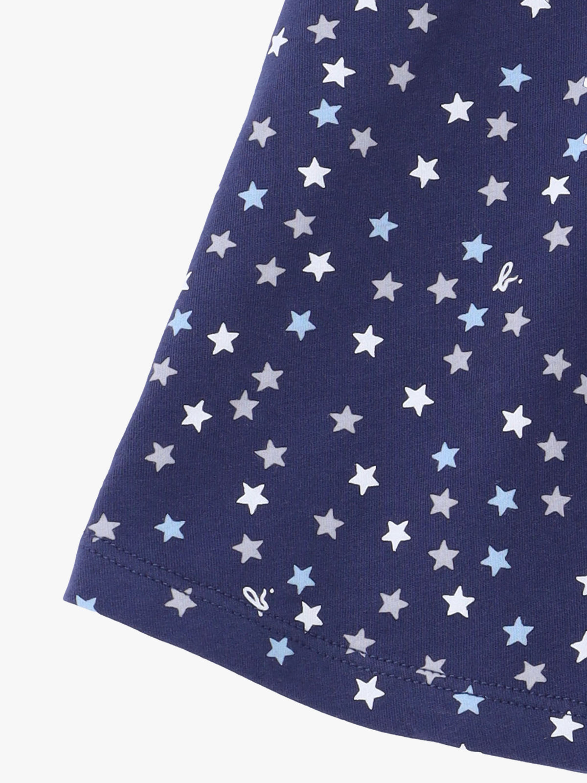 ENFANT ガールズ キッズ プリント コットン フレアスカート "City" ネイビー