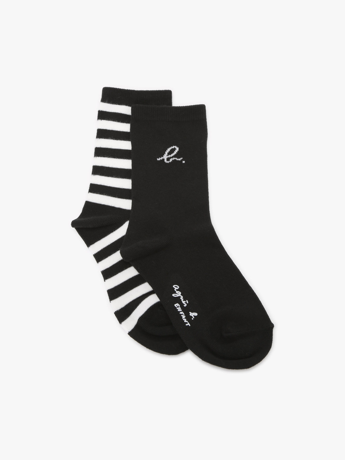 ENFANT ユニセックス キッズ ソックス ブラック