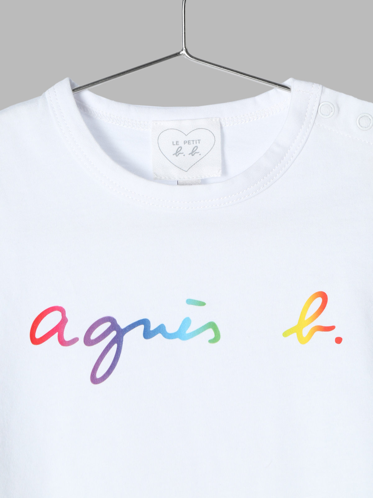 ENFANT ベビー ベビー ロゴ コットン 半袖 Tシャツ ホワイト