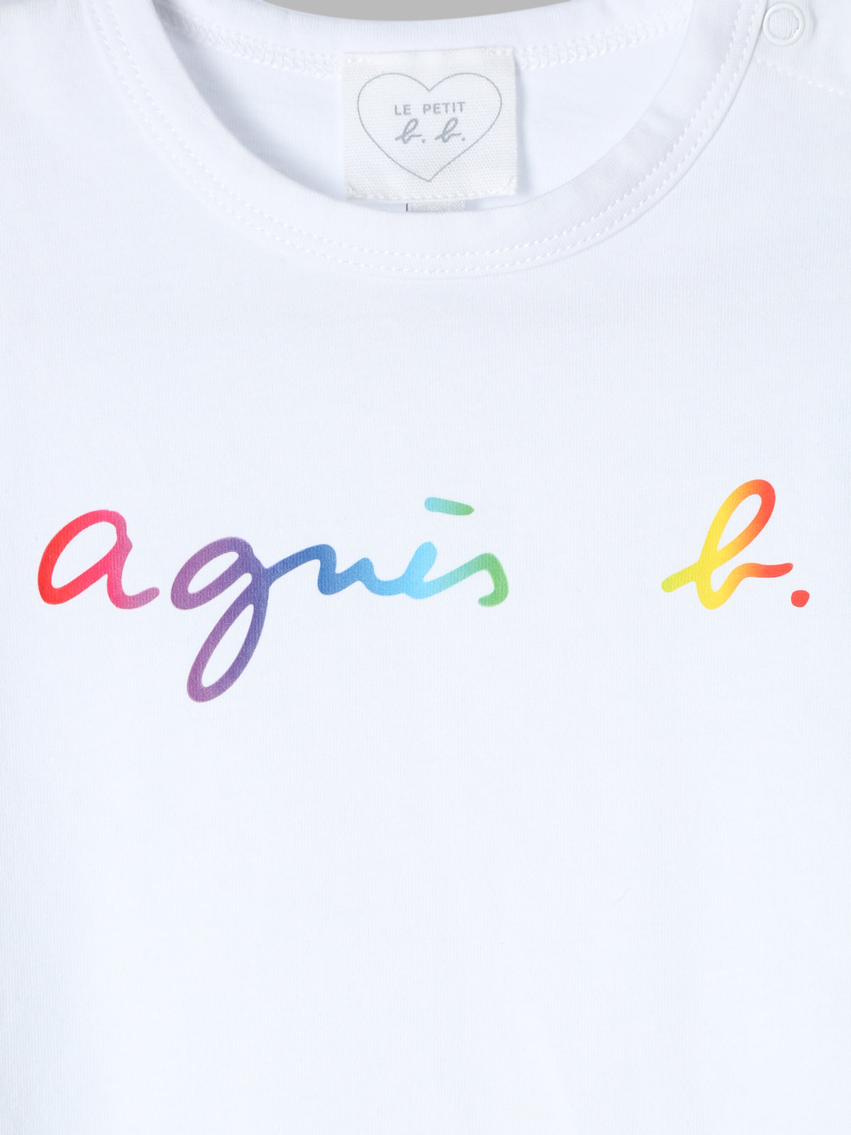 ENFANT ベビー ベビー ロゴ コットン 半袖 Tシャツ ホワイト