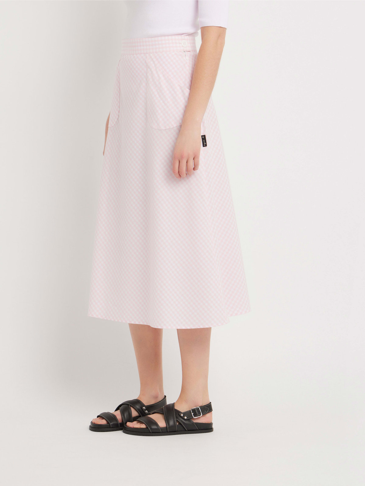 FEMME ウィメンズ 【Outlet】ギンガムチェック コットン フレアスカート ピンク