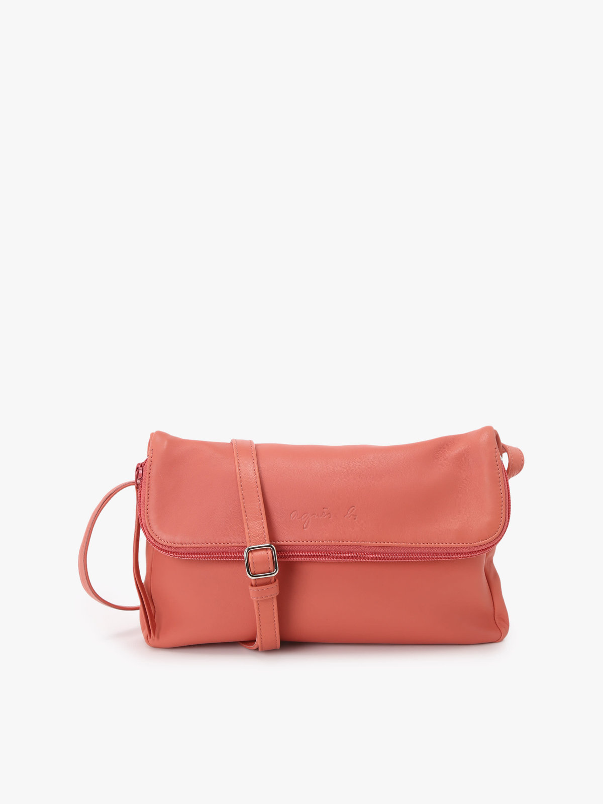FEMME ウィメンズ 【Outlet】ラムスキンレザー ショルダーバッグ "Asya" ピンク