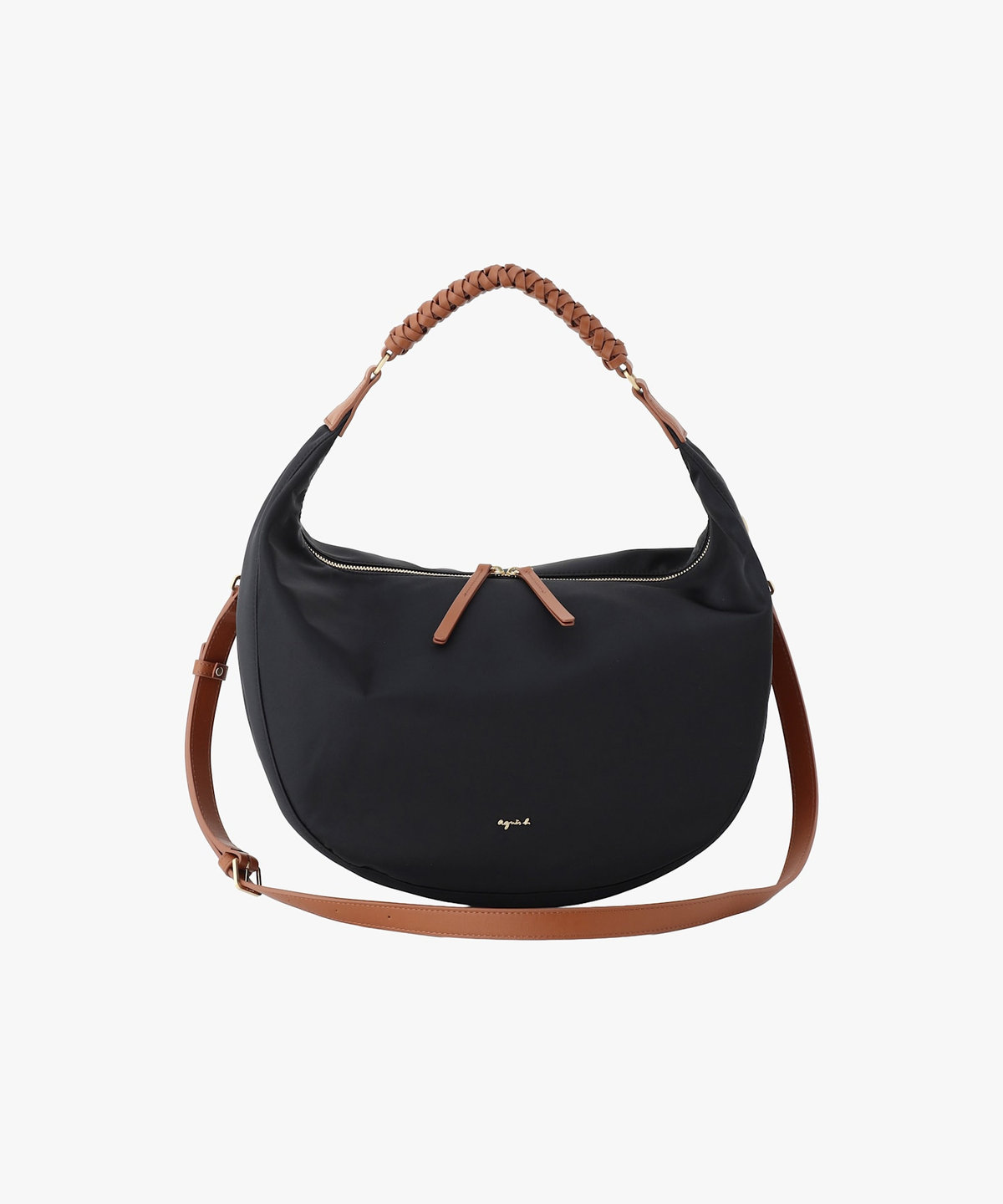 VOYAGE ウィメンズ バッグ＆ウォレット ナイロン 2way ラージ ショルダーバッグ "Tsuki" ZAS07-02 ブラウン