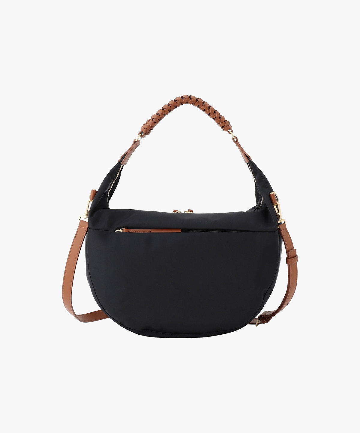 VOYAGE ウィメンズ バッグ＆ウォレット ナイロン 2way ラージ ショルダーバッグ "Tsuki" ZAS07-02 ブラウン