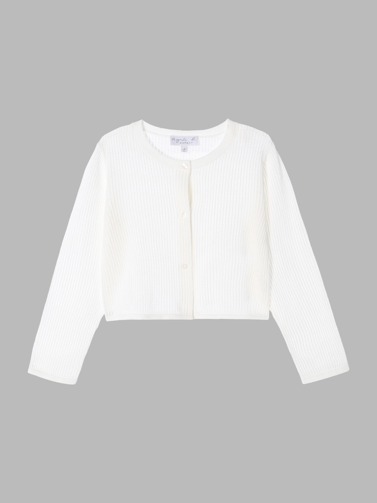 ENFANT ガールズ 【Outlet】LY83 E CARDIGAN キッズ カーディガン ホワイト