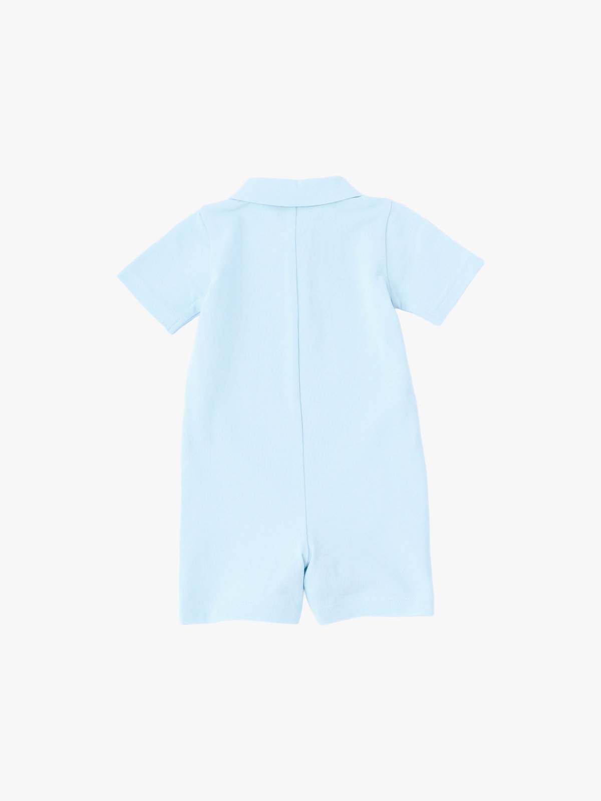 ENFANT ベビー ベビー "b." ロゴ 刺繍 コットン 半袖 ロンパース "Lezard" ブルー系その他