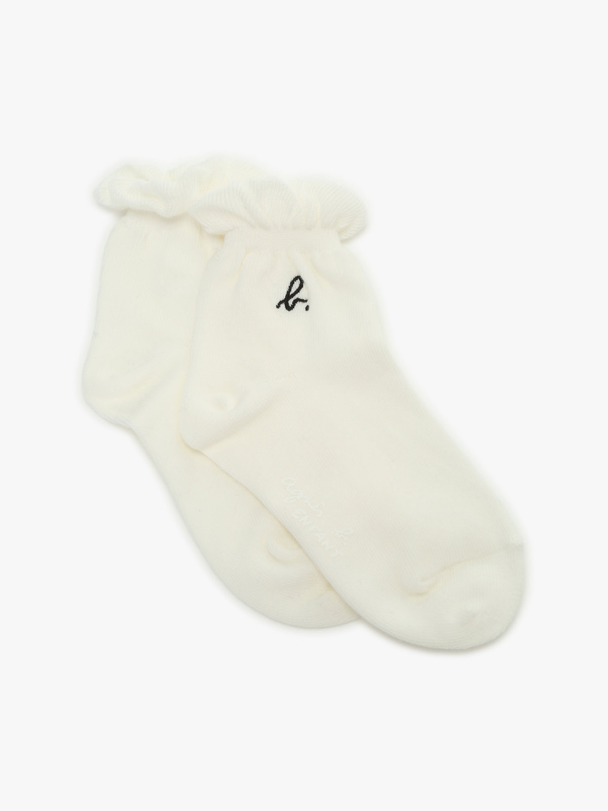 ENFANT ガールズ キッズ "b." ロゴ  ソックス ホワイト