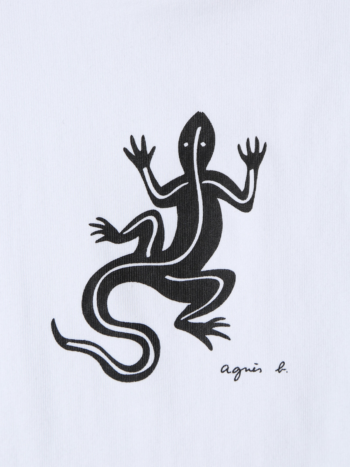 ENFANT ベビー ベビー アイコニック コットン 半袖 Tシャツ "Lezard" ホワイト