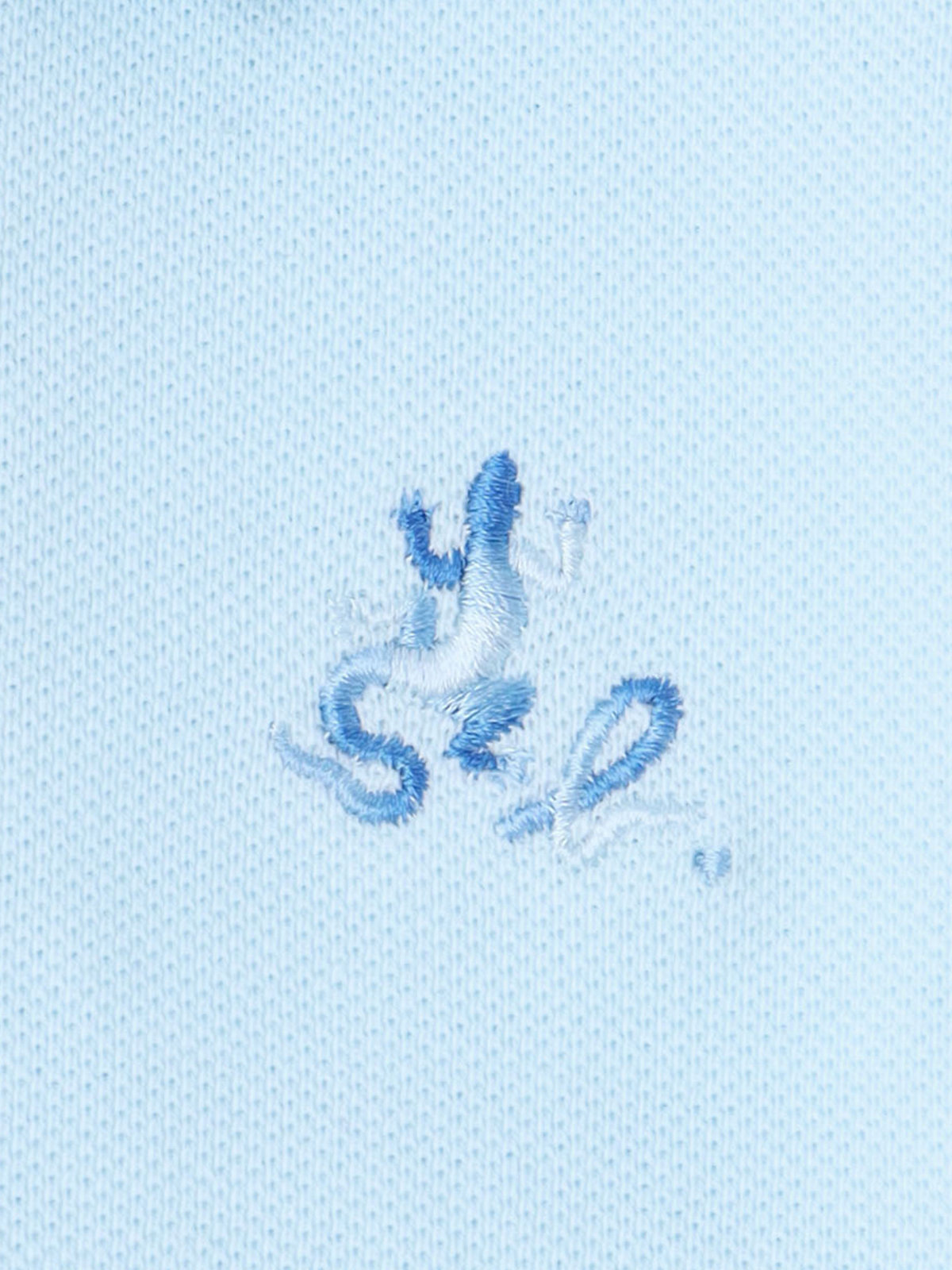 ENFANT ベビー ベビー "b." ロゴ 刺繍 コットン 半袖 ロンパース "Lezard" ブルー系その他