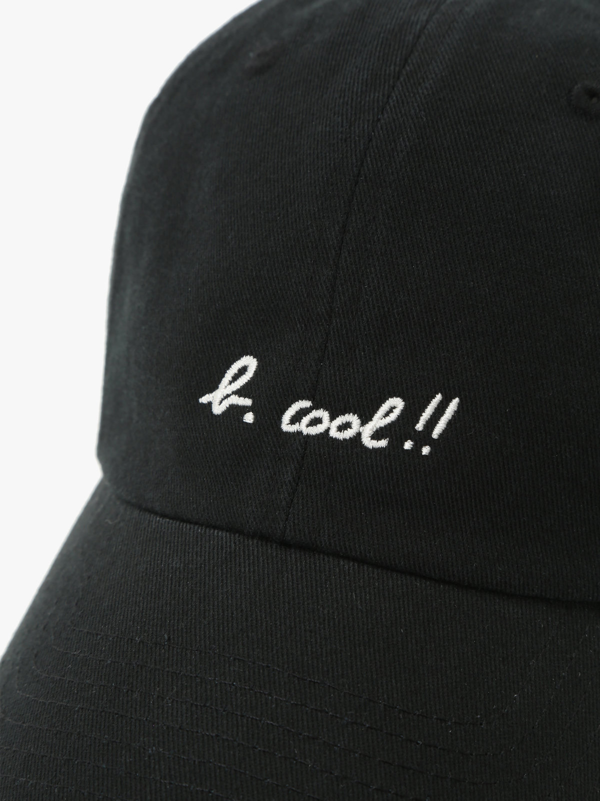 To b. by agnès b. 【Outlet】To b. by agnes b.× green label relaxing コットン 刺繍 キャップ "b. cool!!" ブラック