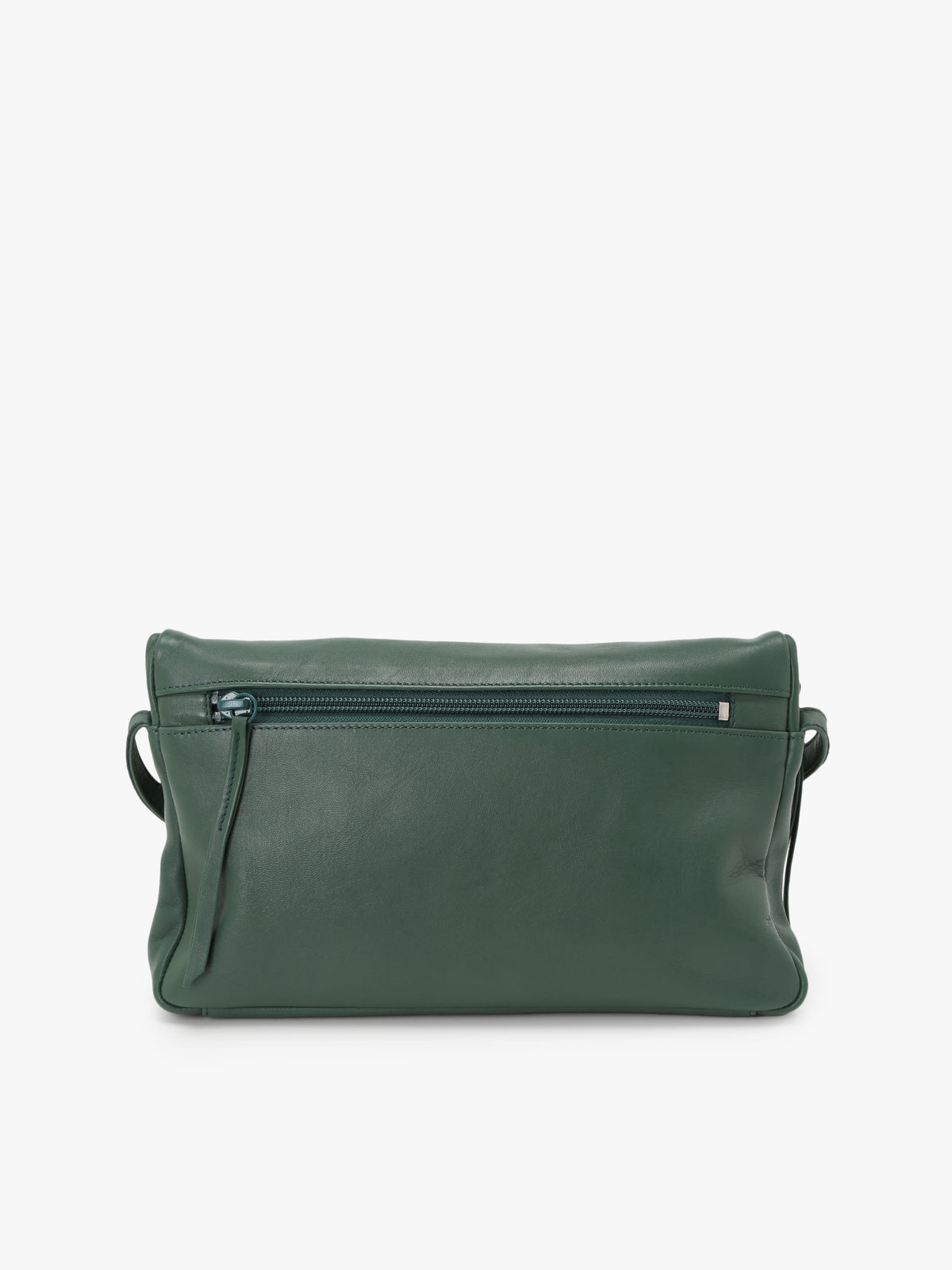 FEMME ウィメンズ ラムスキンレザー ショルダーバッグ "Asya" グリーン