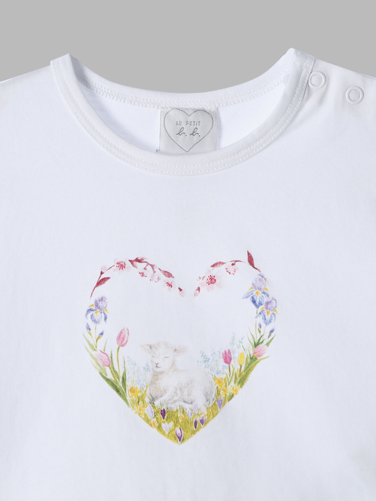 ENFANT ベビー ベビー コットン プリント 半袖 アーティスト Tシャツ "MAZASI" ホワイト