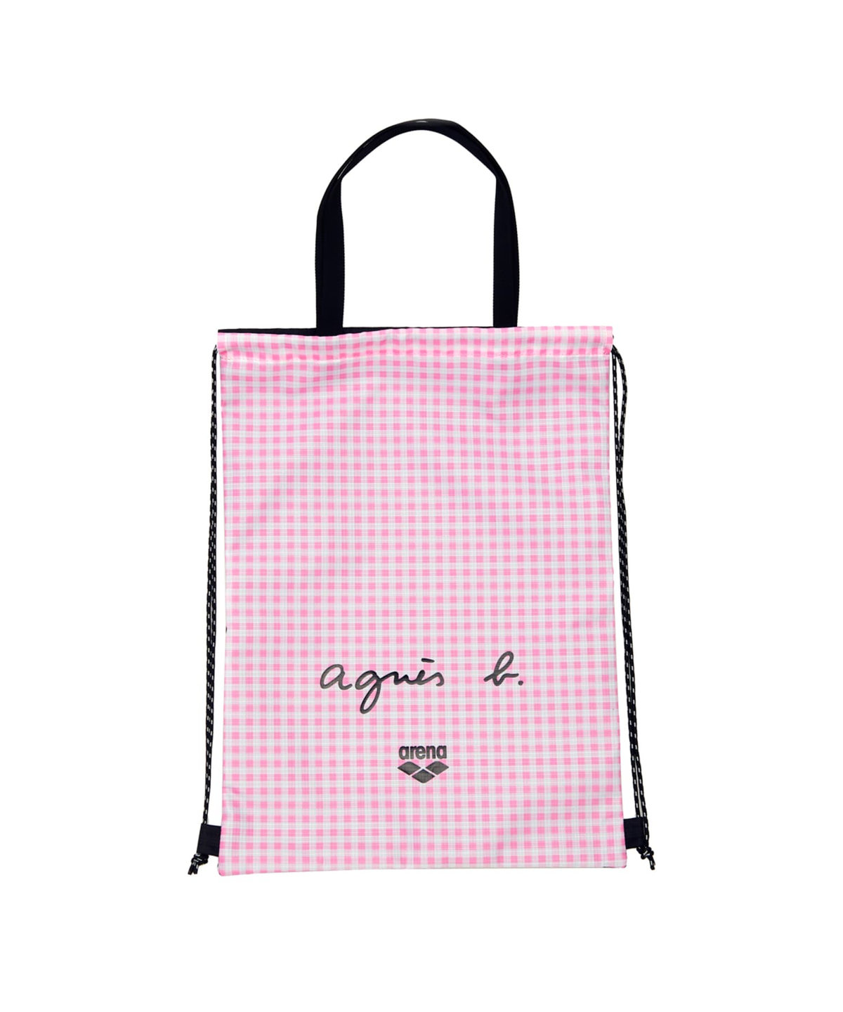 FEMME ウィメンズ agnes b. x arena マルチバッグ レッド×ピンク