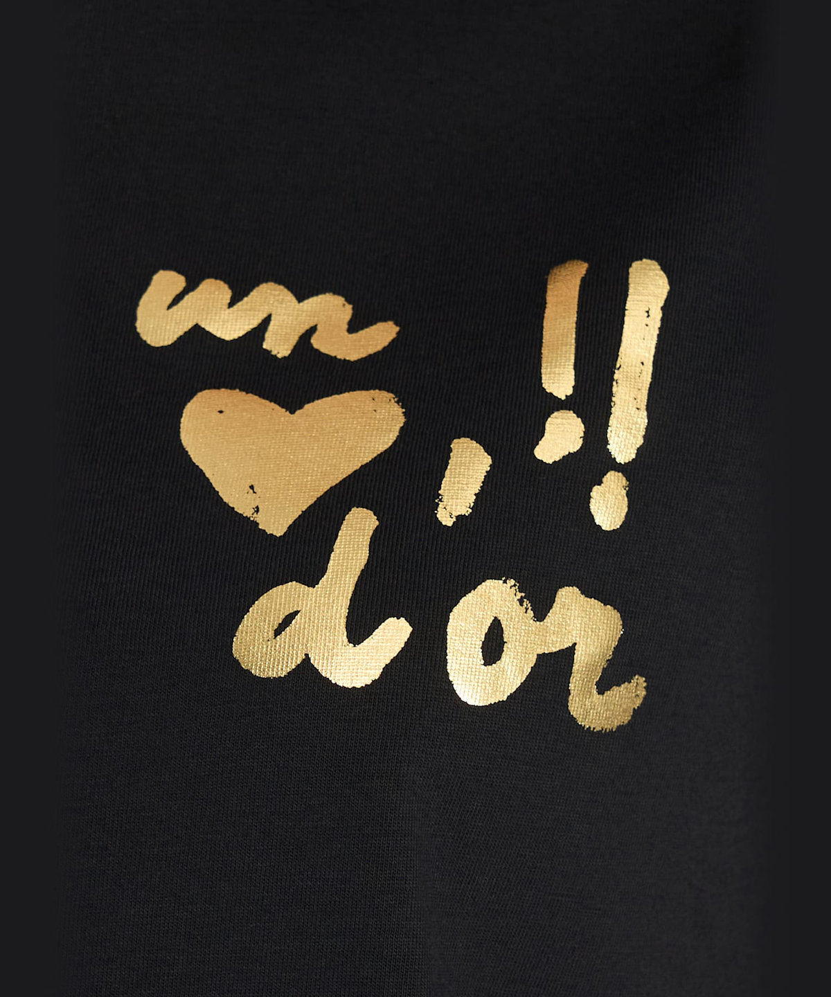 FEMME ウィメンズ 【by R 限定品】agnes b. プリント コットン 半袖 Tシャツ "un coeur d'or !!" ブラック
