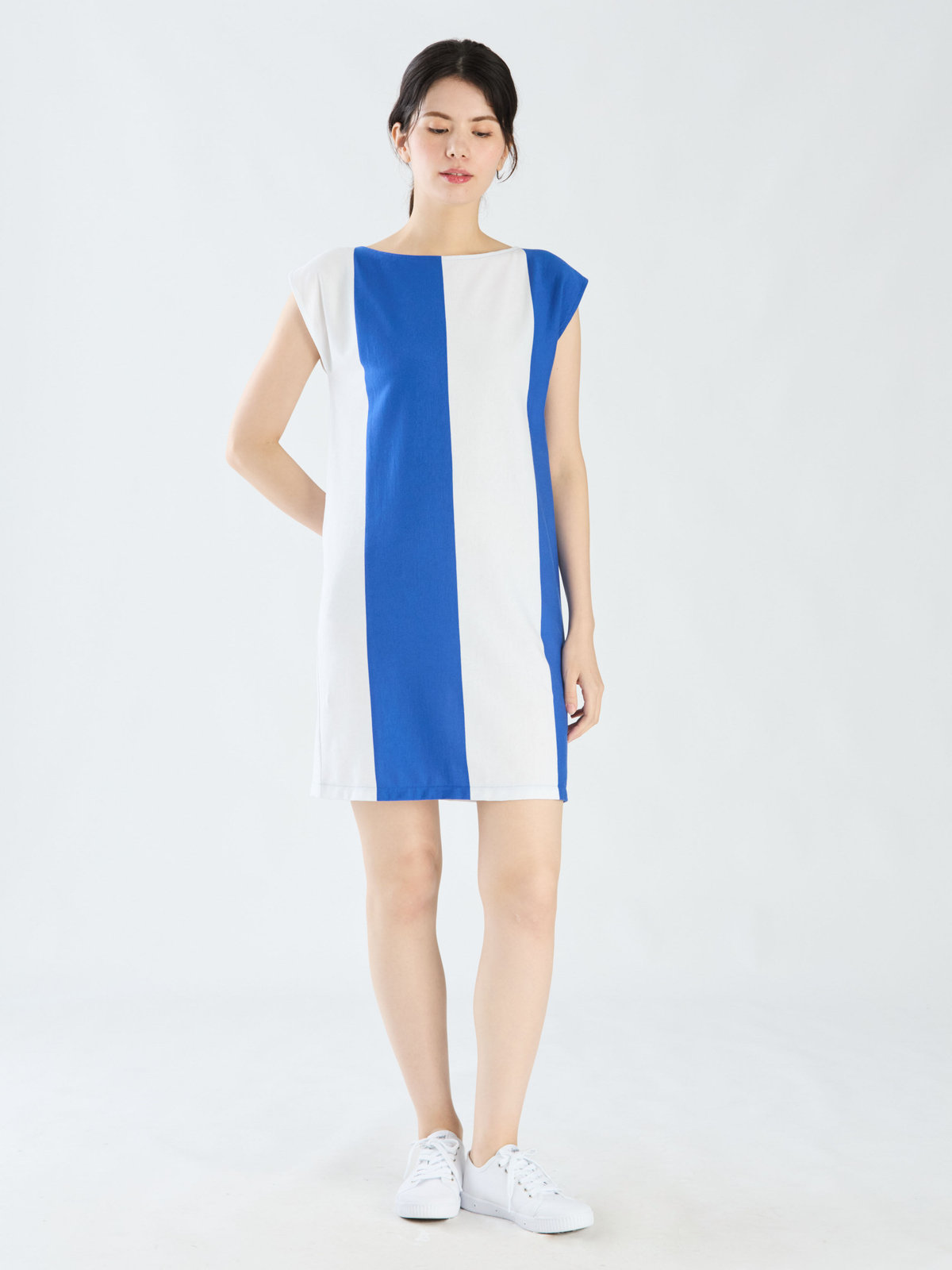 FEMME ウィメンズ 【Outlet】JIY4 ROBE ワンピース ロイヤルブルー×ホワイト