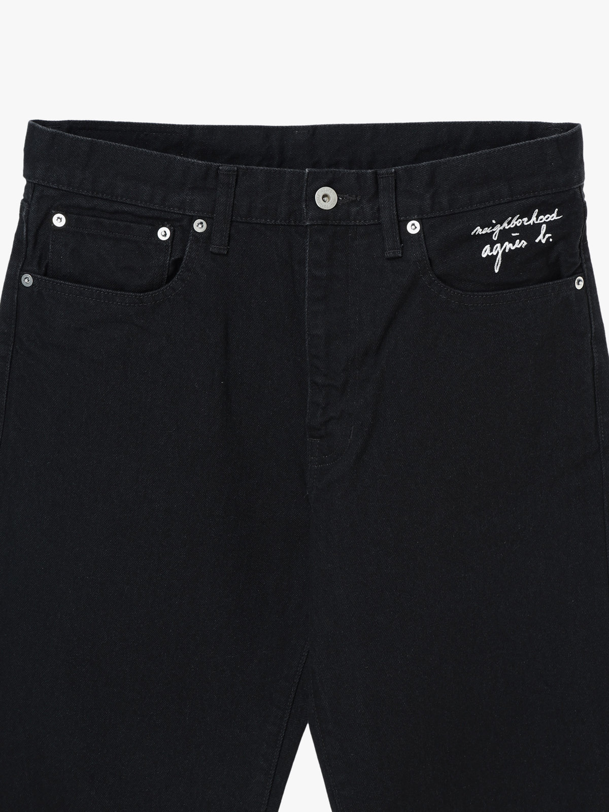 HOMME メンズ agnes b. x NH ストレイトパンツ ブラック