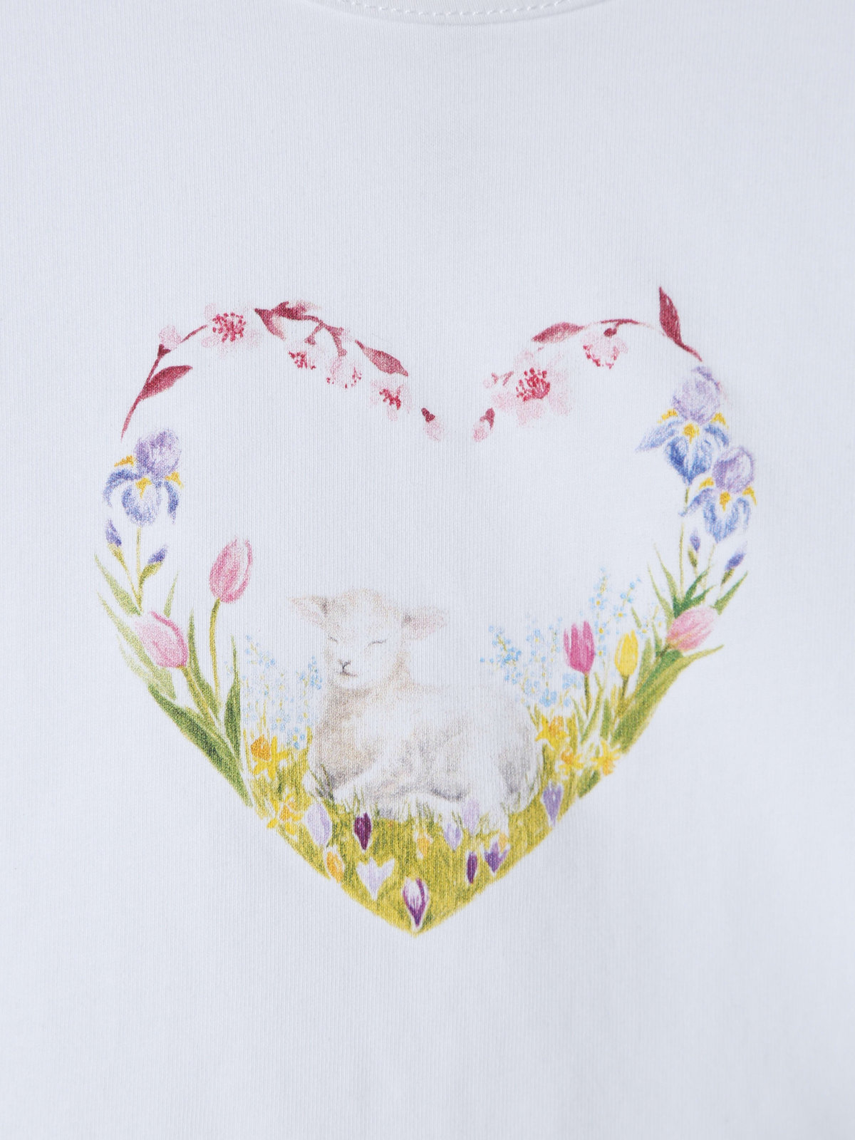 ENFANT ベビー ベビー コットン プリント 半袖 アーティスト Tシャツ "MAZASI" ホワイト