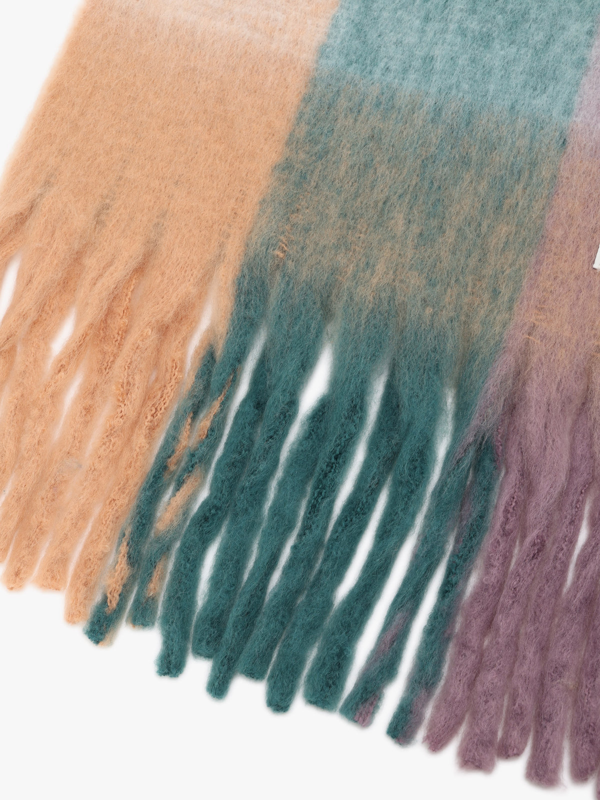 To b. by agnès b. WEB限定 ブロックチェック ストール ブラウン系その他