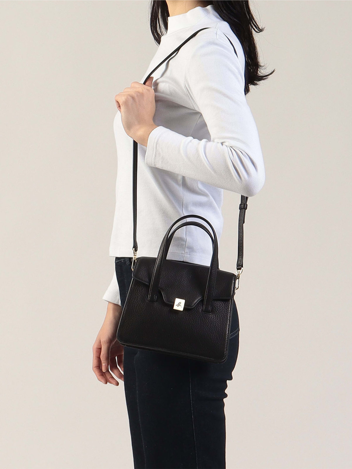 VOYAGE ウィメンズ バッグ＆ウォレット レザー2wayハンドバッグ "miyuki " RAS32B-01 ブラック