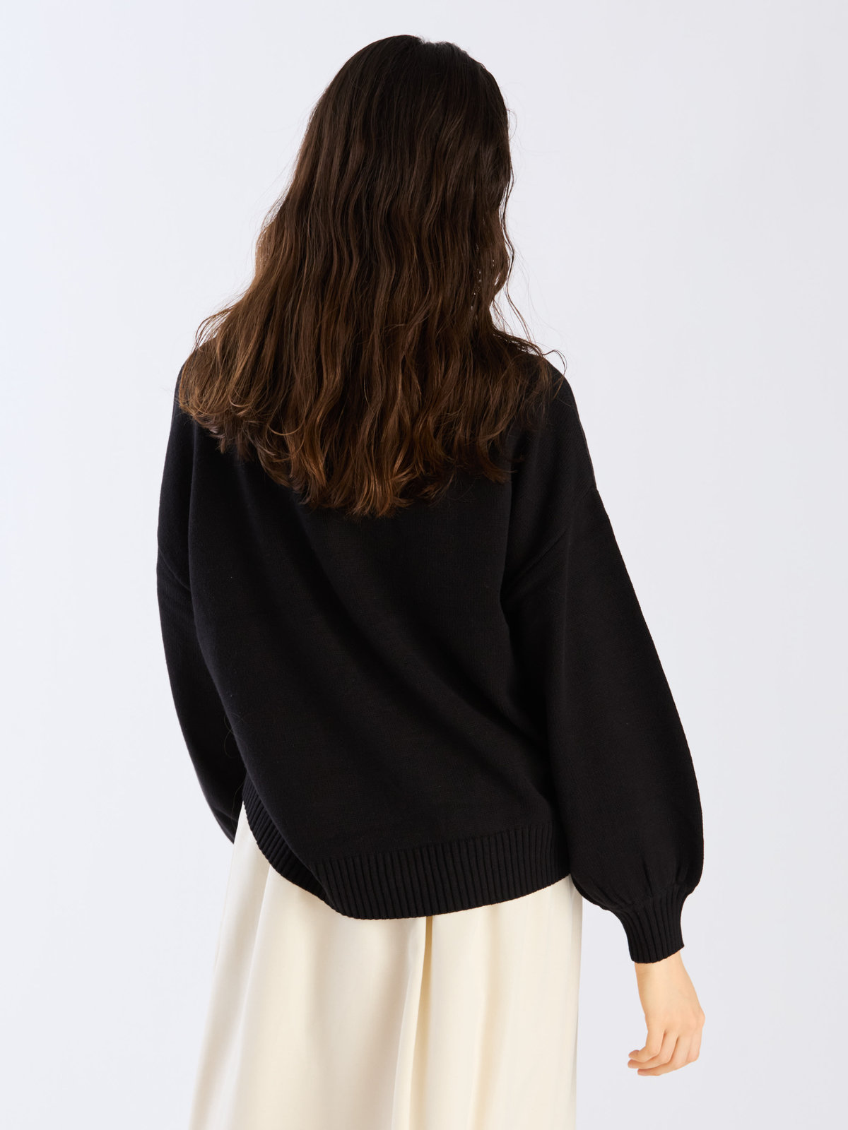 To b. by agnès b. ソフトニット プルオーバー ブラック