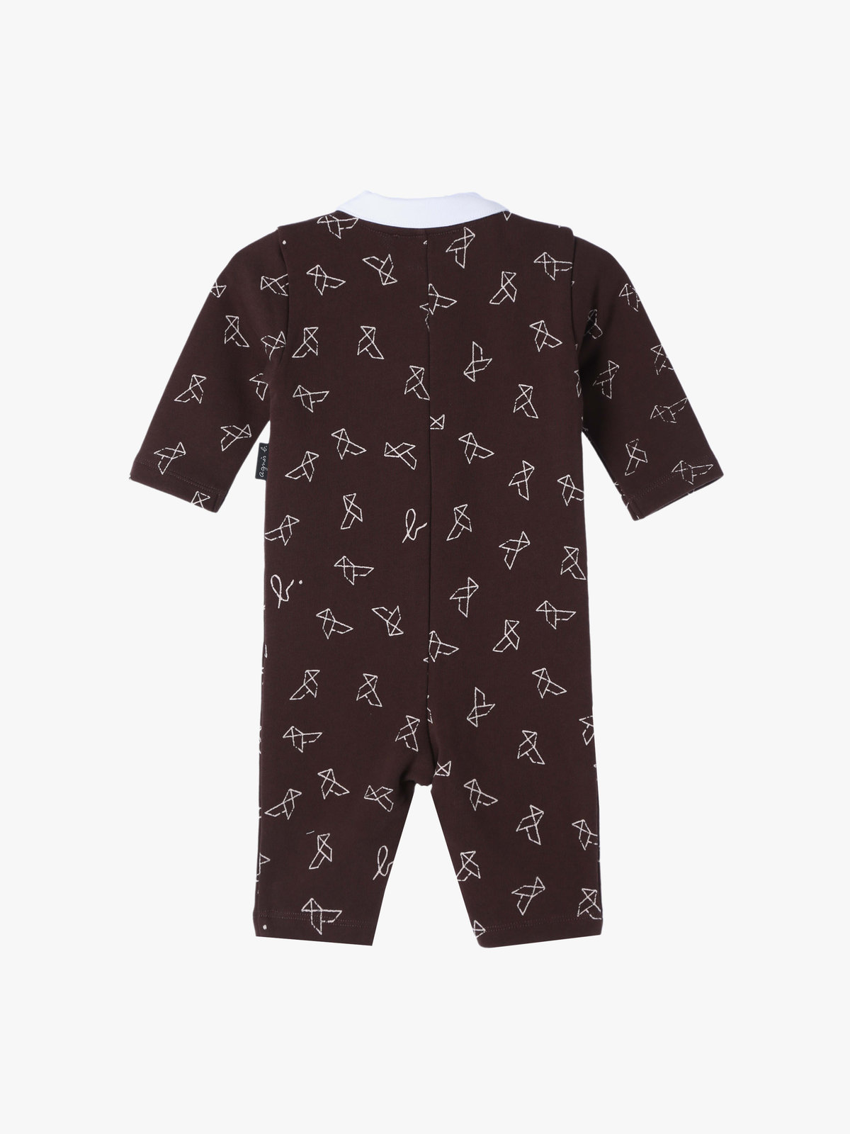 ENFANT ベビー 【Outlet】ベビー プリント コットン 長袖 コンビネゾン ブラウン系その他