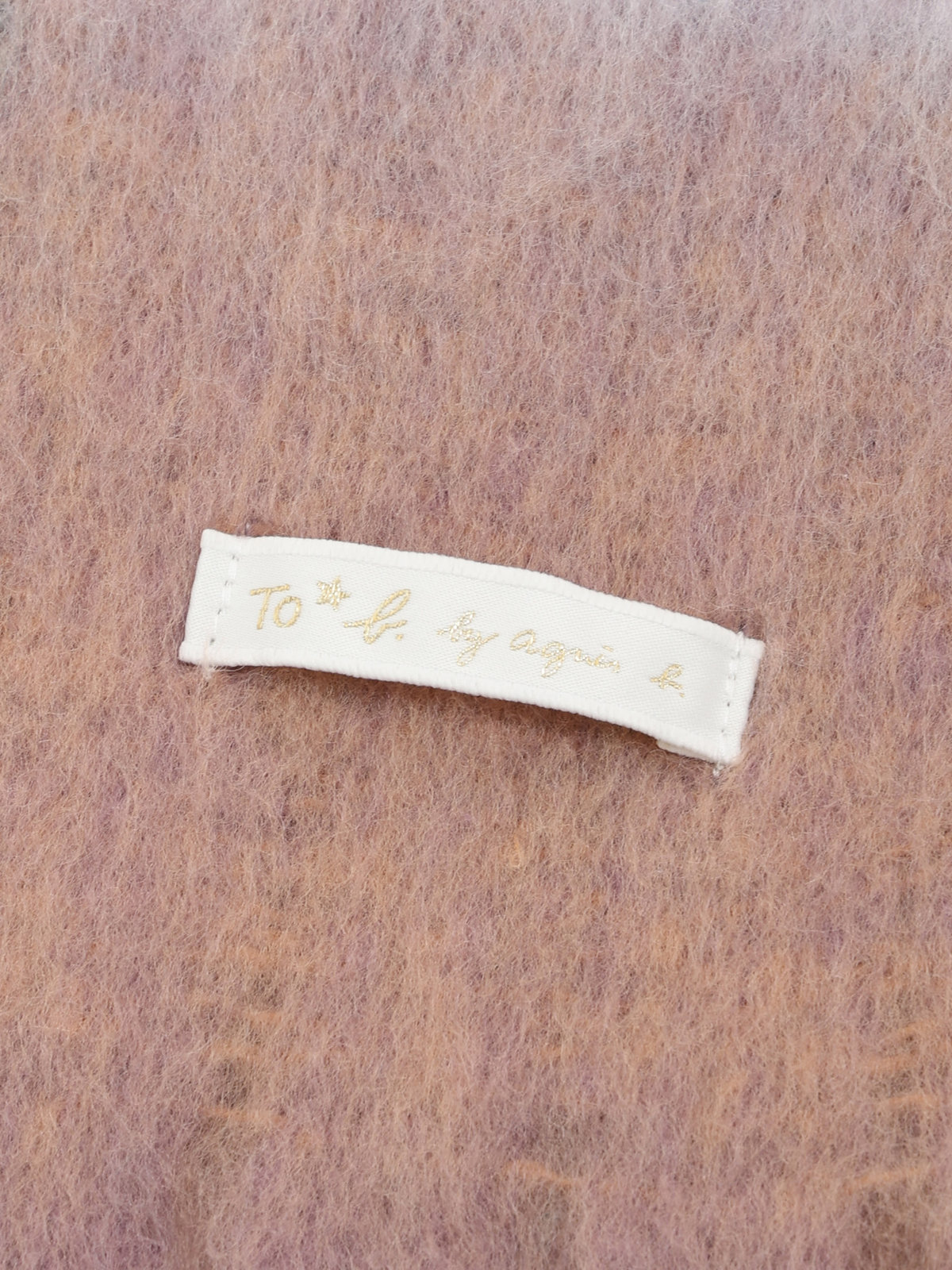 To b. by agnès b. WEB限定 ブロックチェック ストール ブラウン系その他