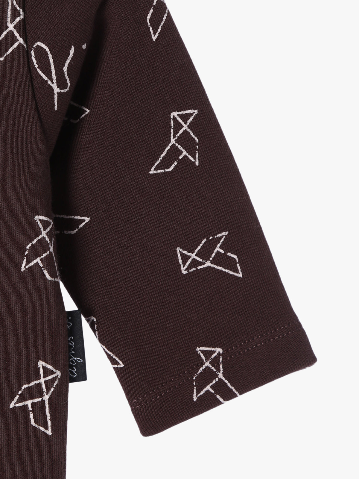 ENFANT ベビー 【Outlet】ベビー プリント コットン 長袖 コンビネゾン ブラウン系その他