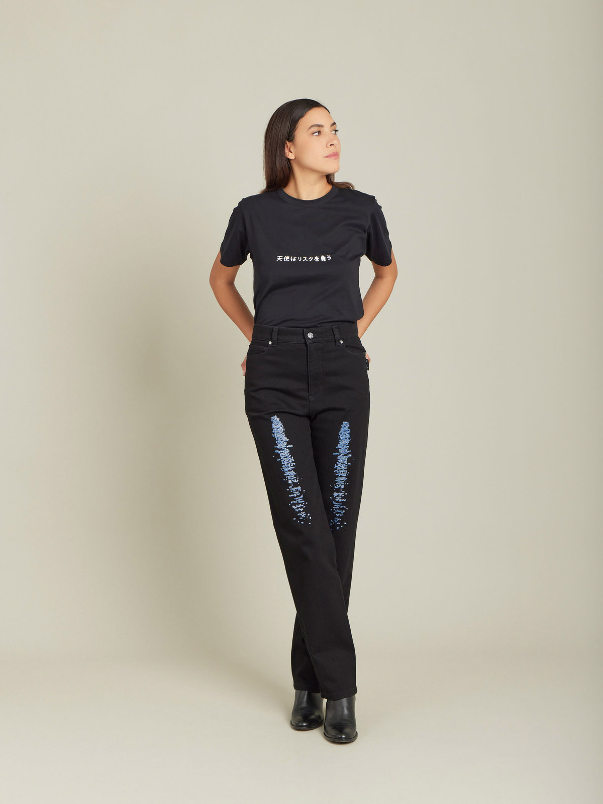 FEMME ウィメンズ 【Outlet】SEU7 PANTALON パンツ ブラック