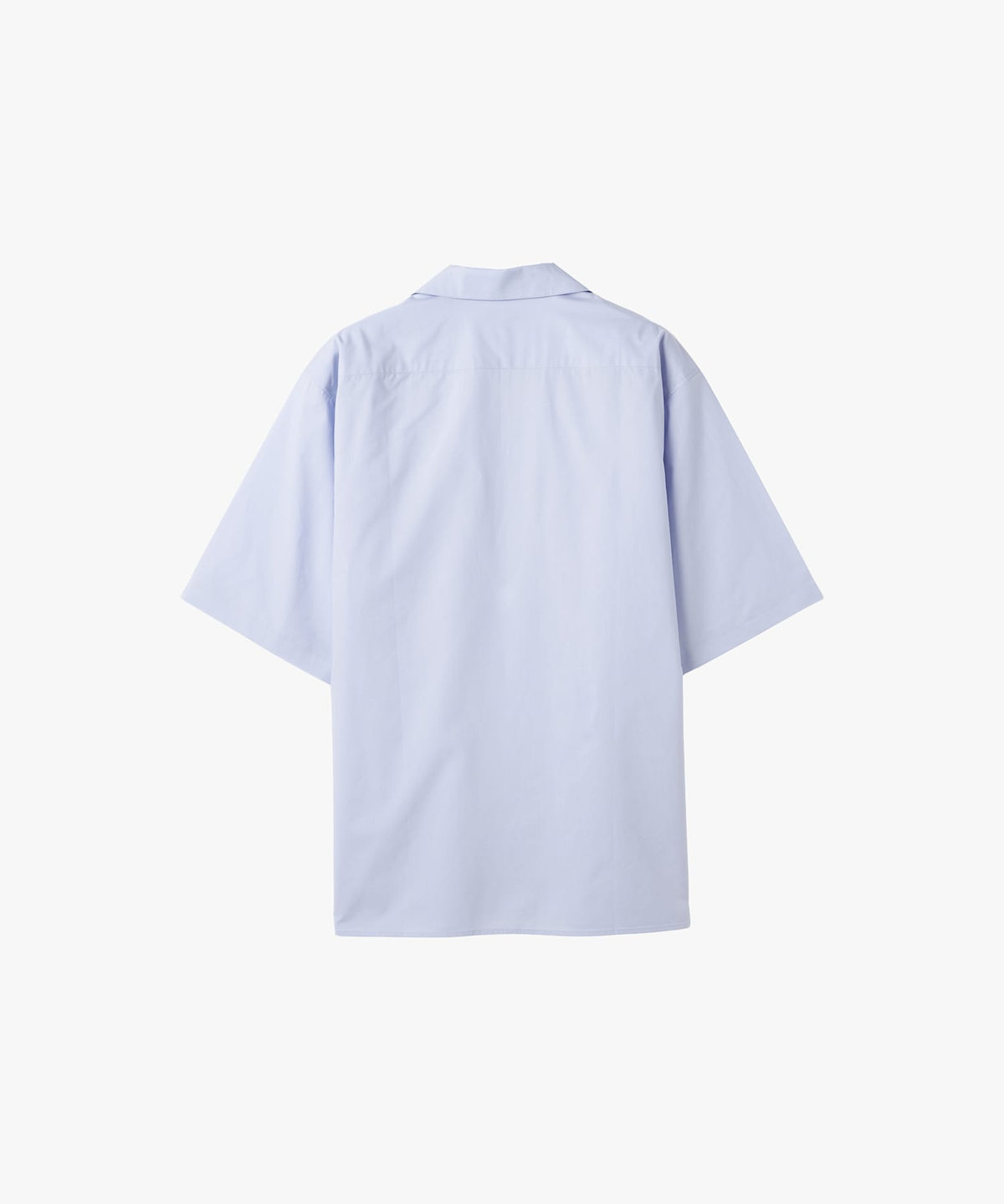 HOMME メンズ メンズ "b."ロゴ 刺繍 コットン 開襟 半袖 シャツ "Mag" ブルー系その他